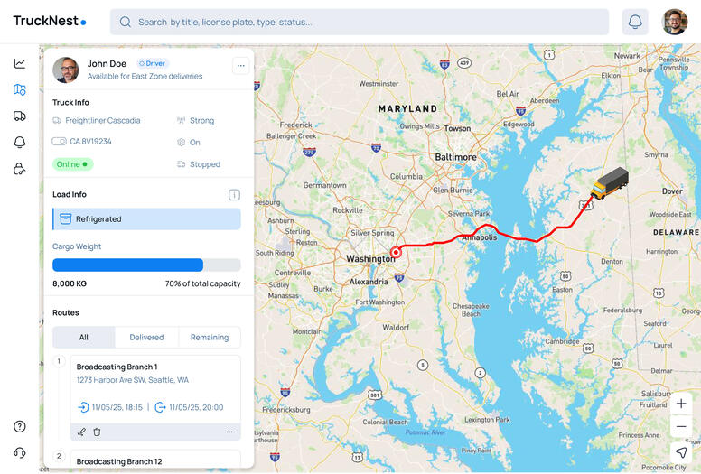 Truck Tracking and Routing System